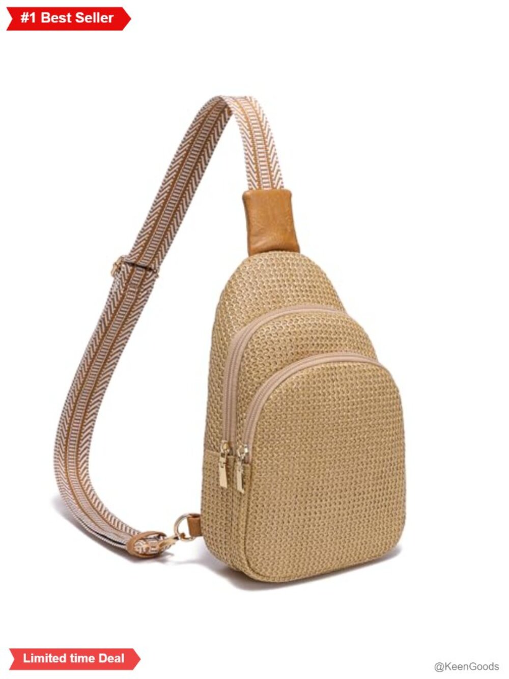 Faux Straw Crossbody Bag Women Small Woven Sling Purse Summer